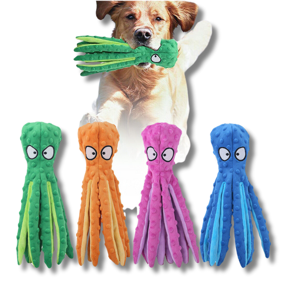 Squeaky Octopus Interactive Dog Toy